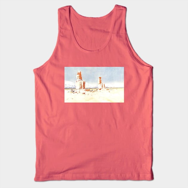 The Colossi Of Memnon At Thebes in Egypt Tank Top by Star Scrunch